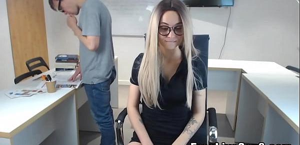  Office Babe Teased a Nerdy Dude